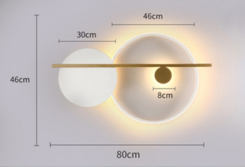 Настенный светодиодный светильник Inodesign Round White 44.4680